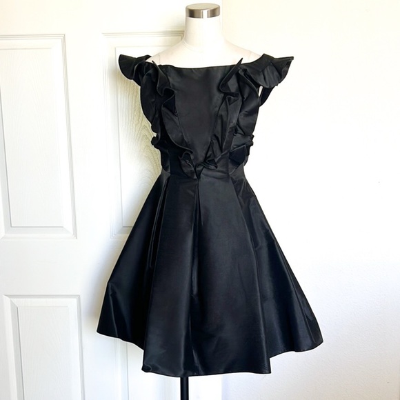 john paul ataker Dresses & Skirts - JOHN PAUL ATAKER Mini Black Fit And Flare Dress
